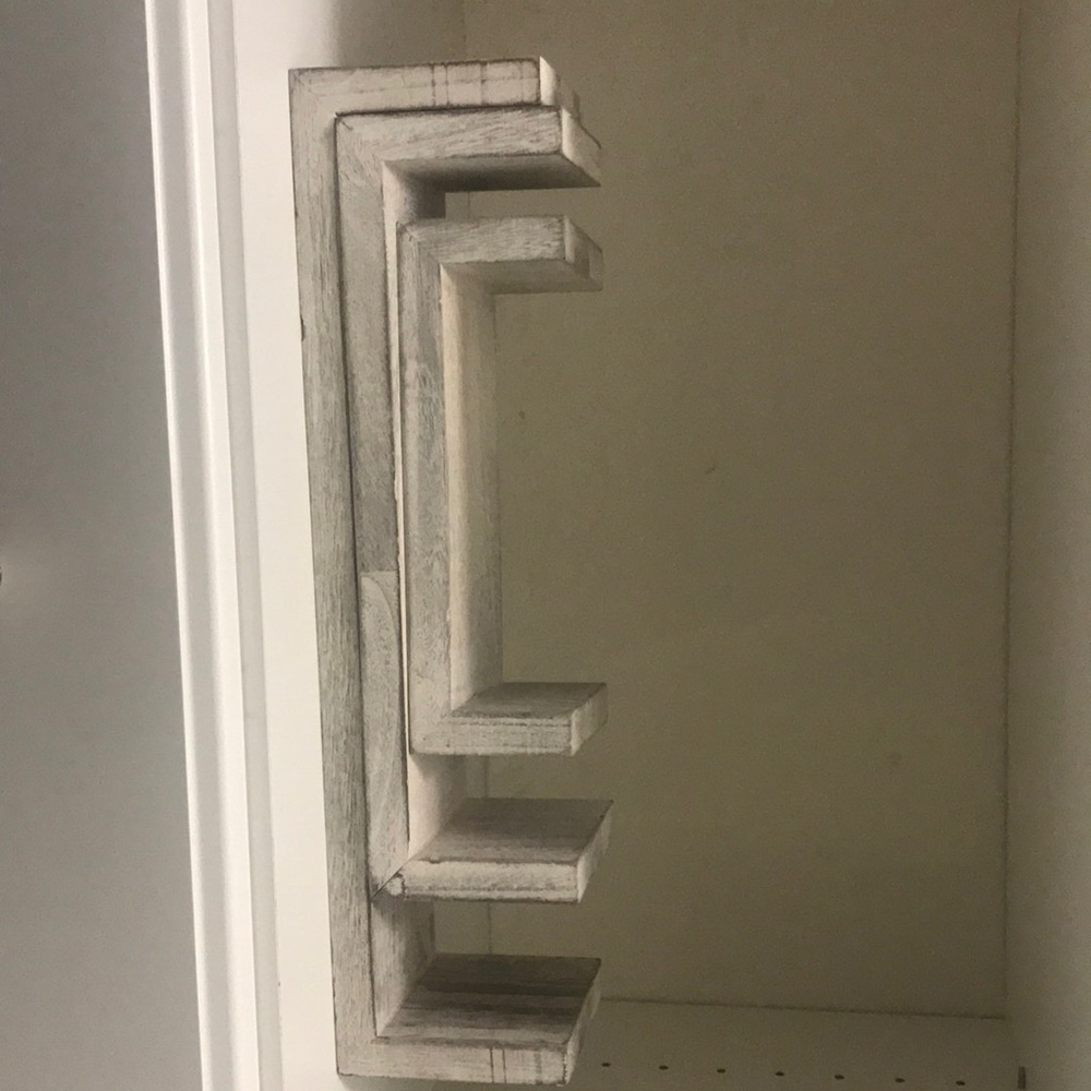 Set of three shelves gray